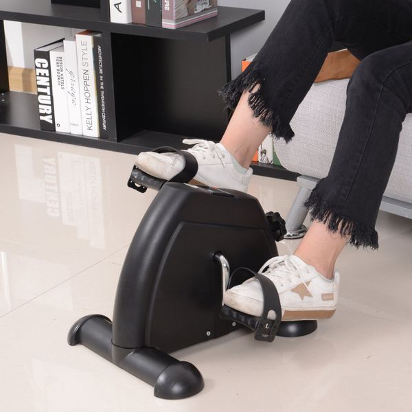 Soozier Pedal Exerciser Portable Mini Exercise Bike Indoor Cycle